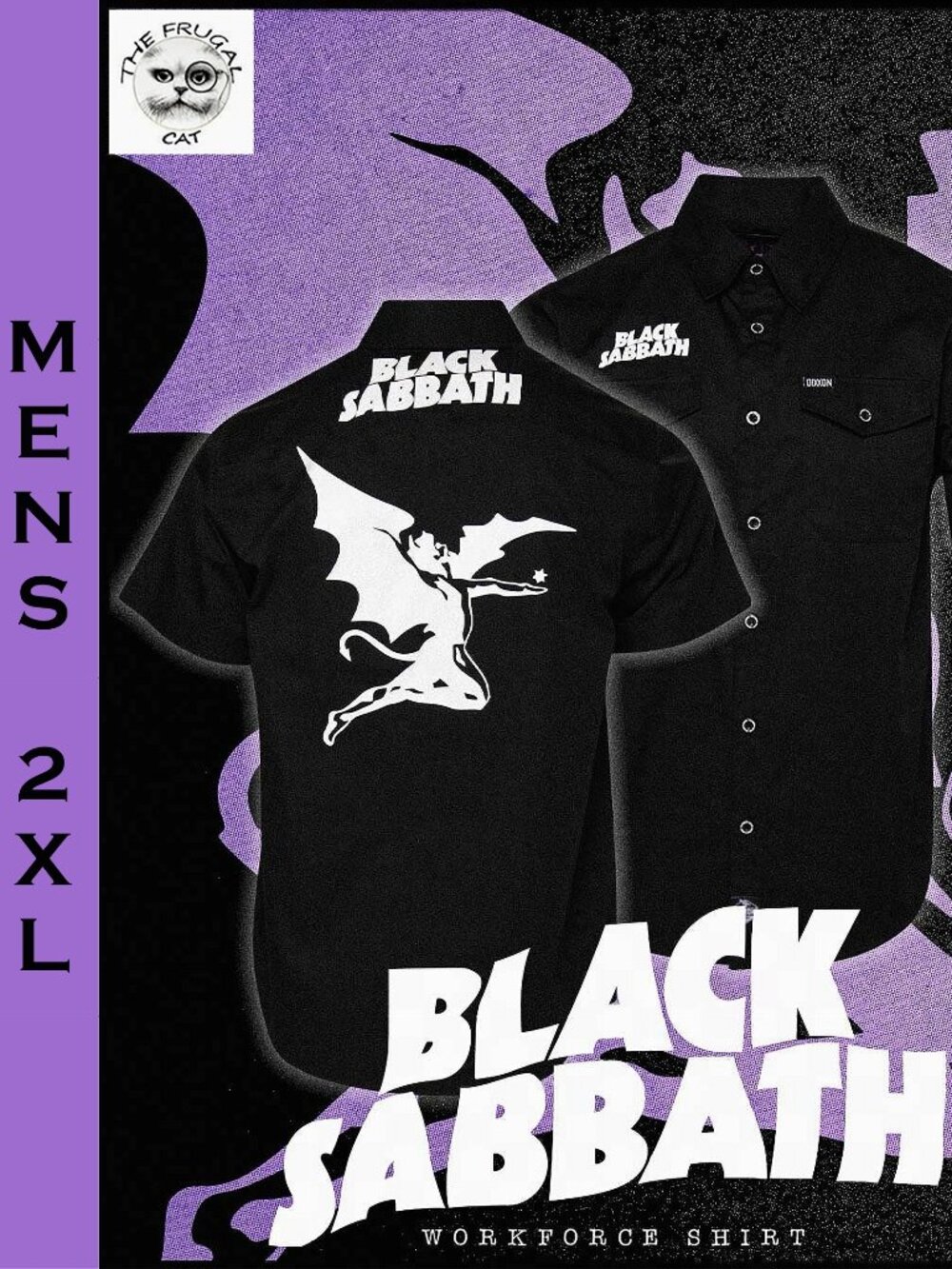 DIXXON FLANNEL x BLACK SABBATH - Workforce SS Shirt - Men's 2XL
